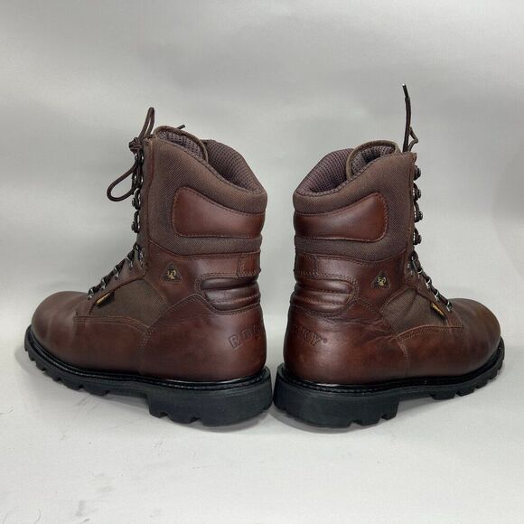 Rocky Ranger Boots Men's 12 Brown Leather Gore-Tex Insulated Vibram Waterproof - Picture 6 of 14